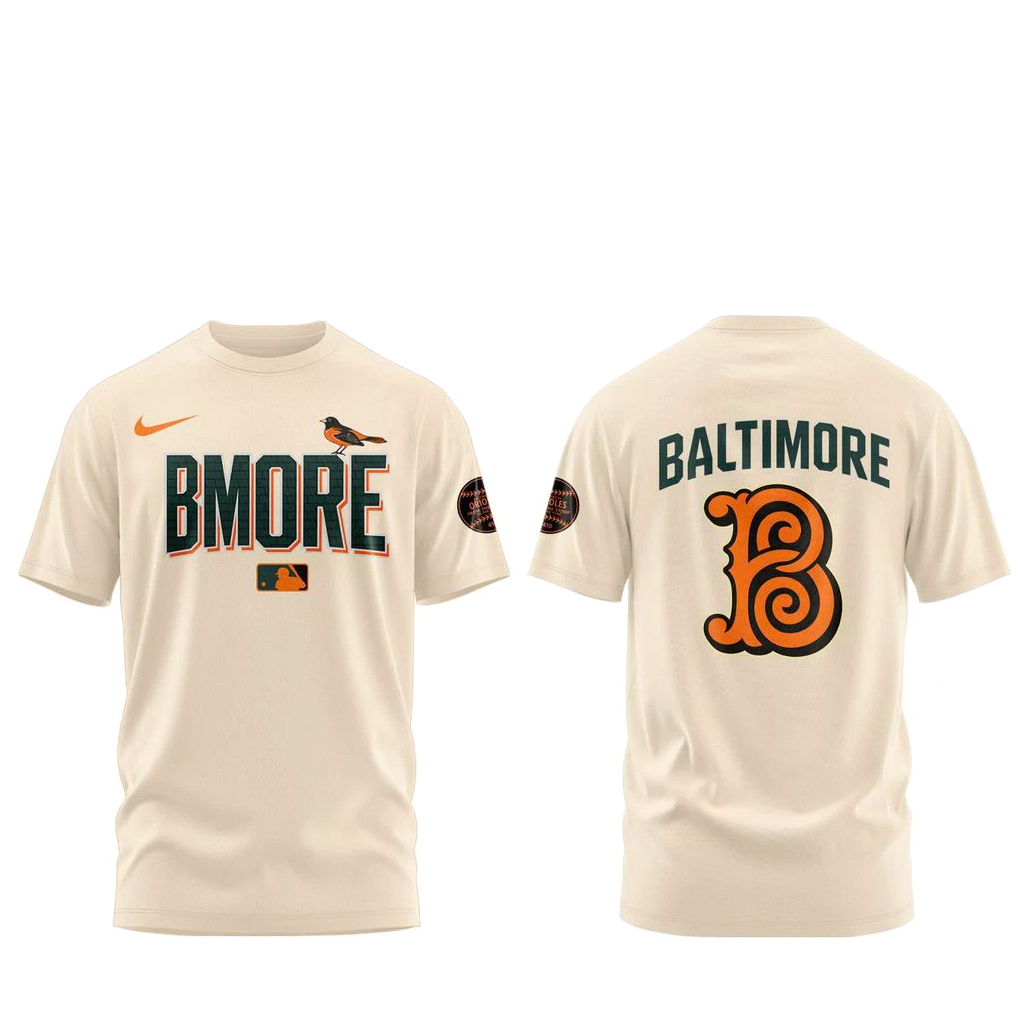 Baltimore Orioles City Connect 2026 Cream Shirt 1 Baltimore Orioles City Connect 2026 Cream T-Shirt