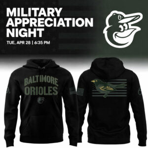 Baltimore Orioles Military Appreciation 2026 Night Camo Hoodie