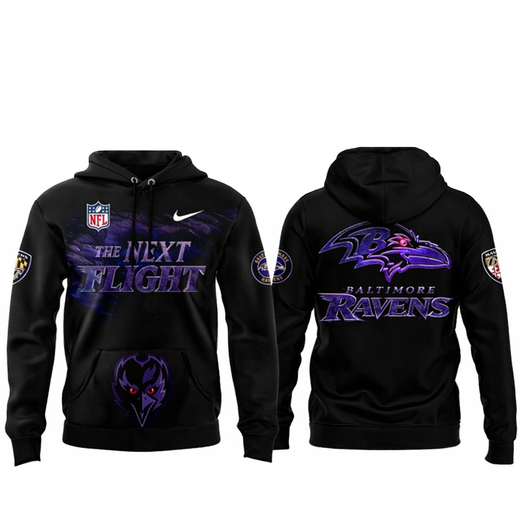 Baltimore Ravens The Next Flight 2026 Celebrating Hoodie 1 Baltimore Ravens The Next Flight 2026 Celebrating Hoodie