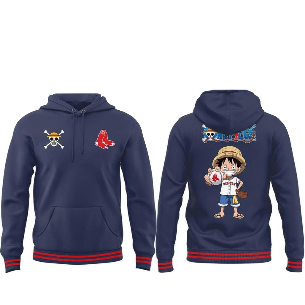 Boston Red Sox One Piece 2026 Themed Game Hoodie 1 Boston Red Sox One Piece 2026 Themed Game Hoodie