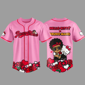 Bruno Mars x Hello Kitty The Romantic Tour Baseball Jersey 2026