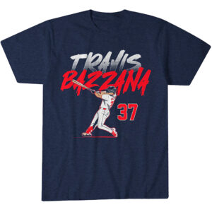 Cleveland Guardians Travis Bazzana Slugger Swing Number T-Shirt