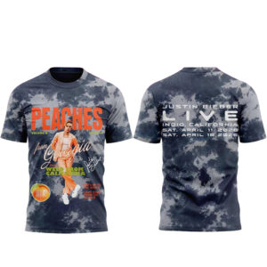 Coachella Justin Bieber Live 2026 Peaches T-Shirt Version 2