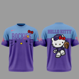 Colorado Rockies x Hello Kitty Purple 2026 T-Shirt
