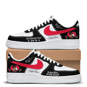 Custom Name Bruno Mars x Hello Kitty 2026 The Romantic Tour Pop-Up Air Force 1 Shoes Sneakers Version 4