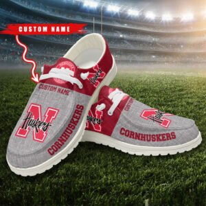 Custom Name Nebraska Cornhuskers New Bean Shoes