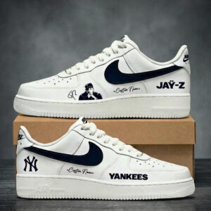 Custom Name New York Yankees x Jay-Z Air Force 1 Shoes Sneakers