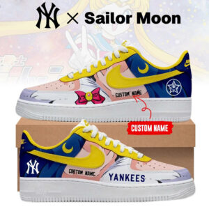 Custom Name New York Yankees x Sailor Moon 2026 Air Force 1 Shoes Sneakers