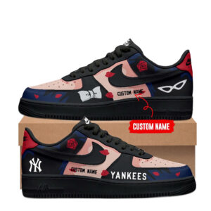 Custom Name New York Yankees x Tuxedo Mask 2026 Air Force 1 Shoes Sneakers