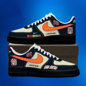 Custom Name San Diego Padres City Connect 2026 Air Force 1 Shoes Sneakers