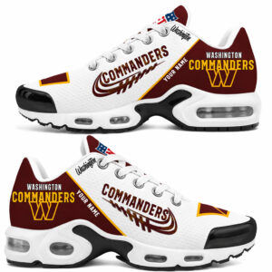 Custom Name Washington Commanders 2026 Air Max Shoes Air Cushion Sneakers