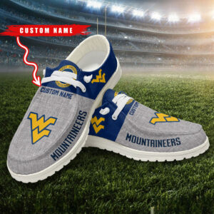 Custom Name West Virginia Mountaineers New Bean Shoes