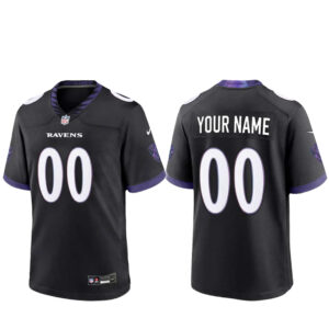 Custom Name and Number Baltimore Ravens Next Flight 2026 Football Jersey