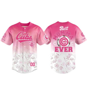 Custom Name and Number Chicago Cubs Happy Mother’s Day 2026 Pink Baseball Jersey