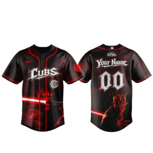 Custom Name and Number Chicago Cubs x Star Wars Maul Shadow Lord 2026 Baseball Jersey
