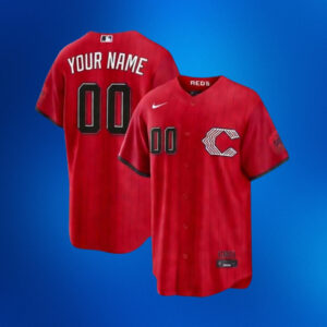Custom Name and Number Cincinnati Reds 2026 City Connect Stadium Baseball Jersey