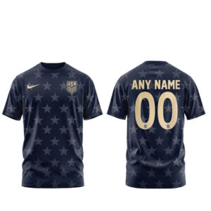 Custom Name and Number Fifa World Cup 2026 USA Away T-Shirt