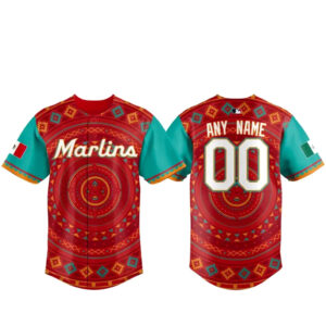 Custom Name and Number Miami Marlins Mexican Heritage 2026 Baseball Jersey