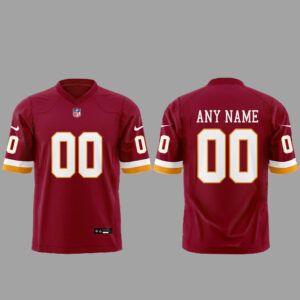 Custom Name and Number Washington Commanders Alternate Uniforms 2026 Red Football Jersey