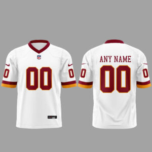 Custom Name and Number Washington Commanders Alternate Uniforms 2026 White Football Jersey