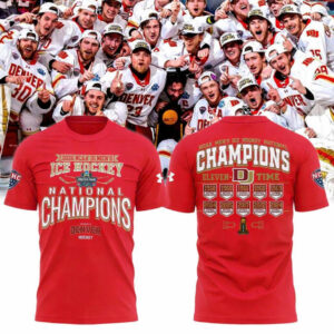 Denver Pioneers 11-Time NCAA Ice Hockey National Champions 2026 T-Shirt