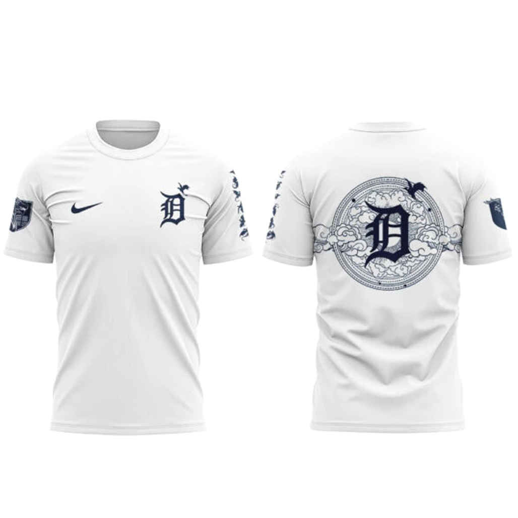 Detroit Tigers Fourth Wing Night 2026 White Shirt 1 Detroit Tigers Fourth Wing Night 2026 White T-Shirt