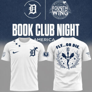 Detroit Tigers x Book Club Night 2026 Fourth Wing T-Shirt
