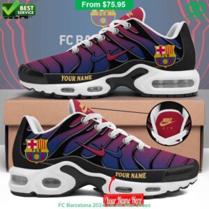 Custom Name FC Barcelona 2026 Air Max Shoes Air Cushion Sneakers