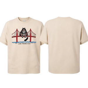 Funny Cat City San Francisco Golden Gate Bridge T-Shirt