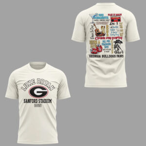 Georgia Bulldogs x Live Between The Hedges Sanford Stadium 2026 T-Shirt
