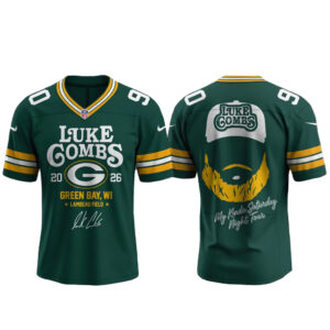 Green Bay Packers x Luke Combs My Kinda Saturday Night Tour 2026 Football Jersey