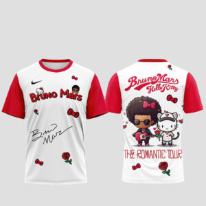 Hello Kitty x Bruno Mars The Romantic Tour 2026 T-Shirt