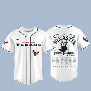 Houston Texans x Peso Pluma Dinastia Style Tour 2026 Baseball Jersey