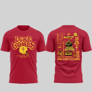 Iowa State Cyclones Luke Combs 2026 Tour Jack Trice Stadium T-Shirt