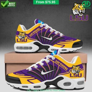 Custom Name LSU Tigers 2026 Air Max Shoes Air Cushion Sneakers