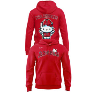 Los Angeles Angels 2026 Hello Kitty x City Connect All Red 2026 Hoodie