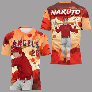 Los Angeles Angels Naruto Shippuden Night 2026 Baseball T-Shirt