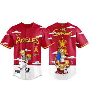 Los Angeles Angels x The Simpsons 2026 Major Gameday Baseball Jersey
