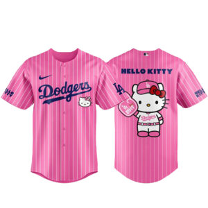Los Angeles Dodgers x Hello Kitty 2026 Pink Baseball Jersey