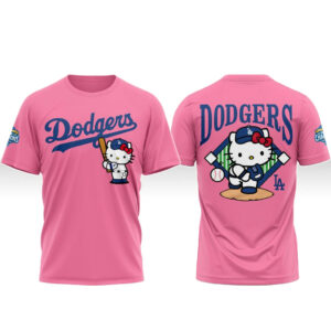 Los Angeles Dodgers x Hello Kitty Night 2026 Pink T-Shirt