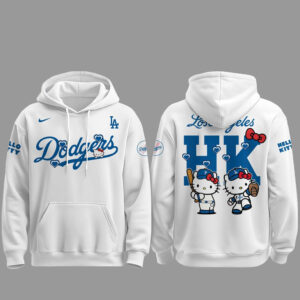 Los Angeles Dodgers x Hello Kitty Night 2026 White Hoodie