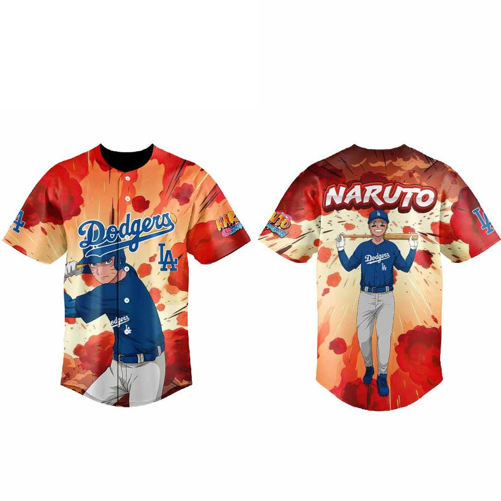 Los Angeles Dodgers x Naruto Shippuden Anime Night 2026 Baseball Jersey 1 Los Angeles Dodgers x Naruto Shippuden Anime Night 2026 Baseball Jersey