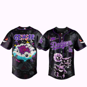 Los Angeles Dodgers x Pokemon Gengar 2026 Baseball Jersey Version 1