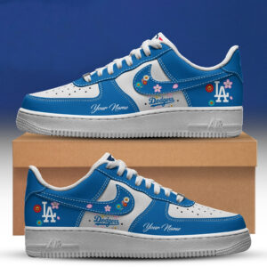 Los Angeles Dodgers x Takashi Murakami Air Force 1 Shoes Sneakers Version 1