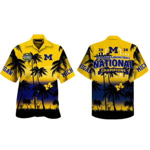 Michigan Wolverines 2026 NCAA Men's Basketball National Champions Hawaiian Shirt