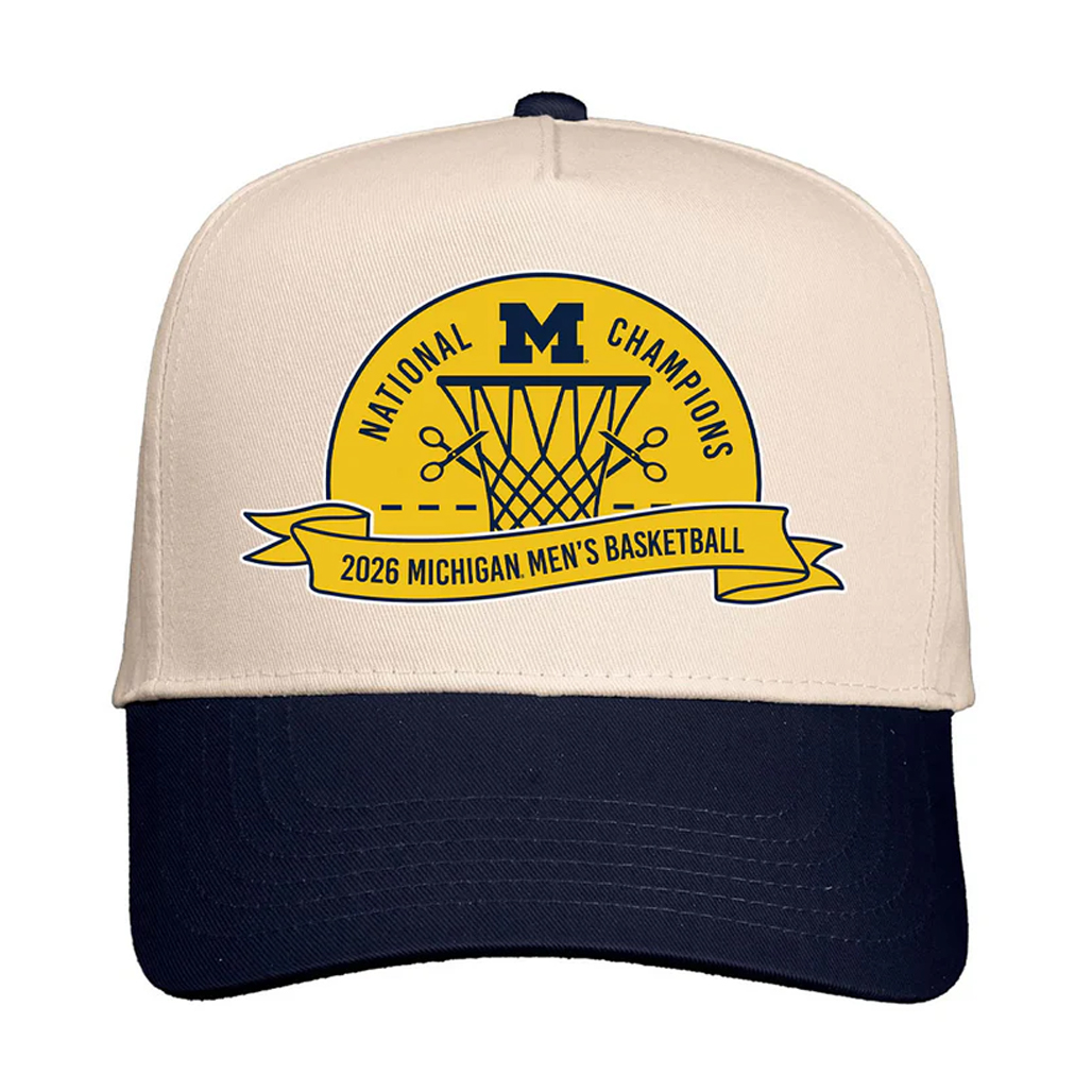 Michigan Wolverines Basketball 2025-26 National Champions Hat 1 Michigan Wolverines Basketball 2025-26 National Champions Hat