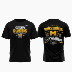 Michigan Wolverines Men’s Basketball 2026 National Champions T-Shirt