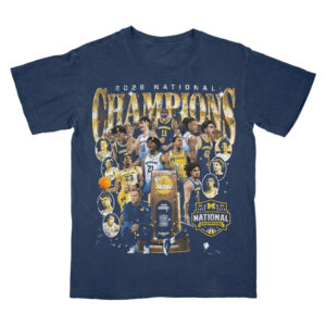 Michigan Wolverines Men's Basketball 2026 National Championship Team T-Shirt