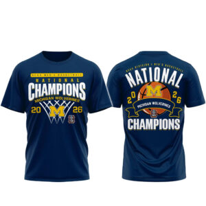 Michigan Wolverines NCAA Basketball Champions 2026 T-Shirt