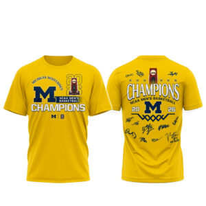Michigan Wolverines NCAA Men's Basketball Champions 2026 T-Shirt